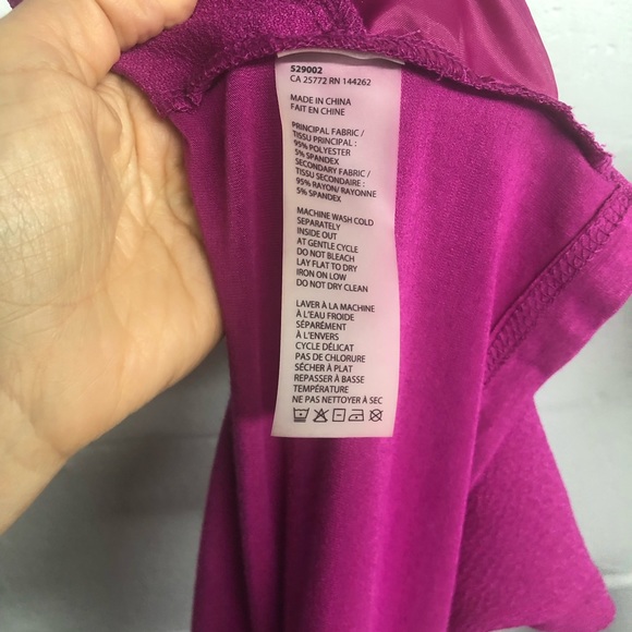 Top Tunique Dex Plus - Motif Paisley Noir Et Magenta, Fermeture 1/4 Zip - Taille 1X, Neuf étiqueté